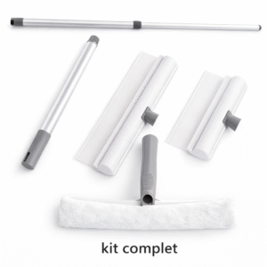 KIT COMPLET RACLETTE SILICONE POUR VITRES